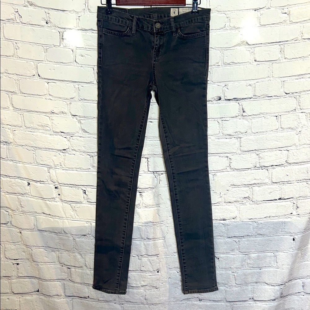 Allsaints Dark Slate Gray Skinny Jeans Size 27 Excellent Condition
